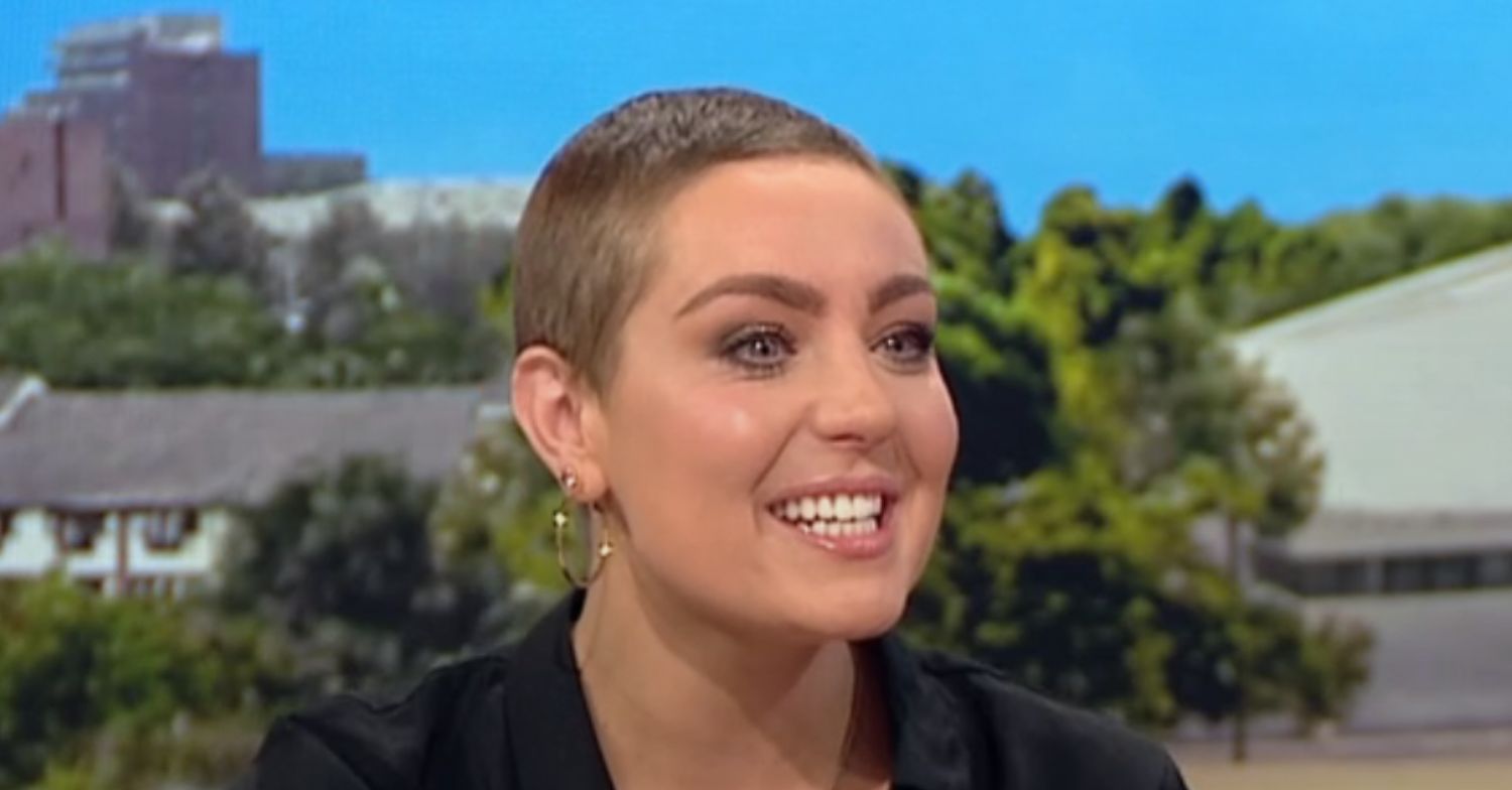 Amy Dowden smiling on BBC Breakfast