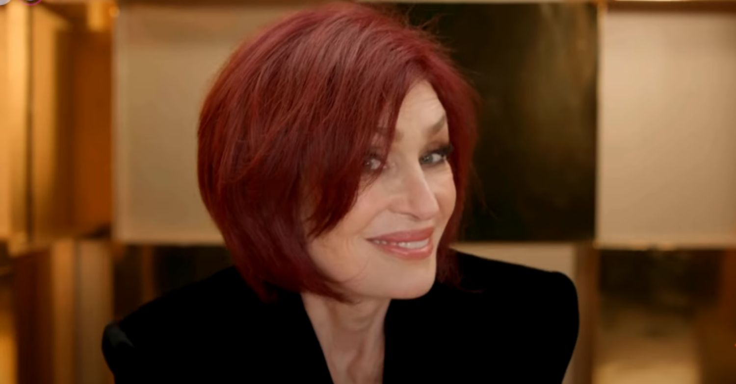 Sharon Osbourne smiling in Celebrity Big Brother VT