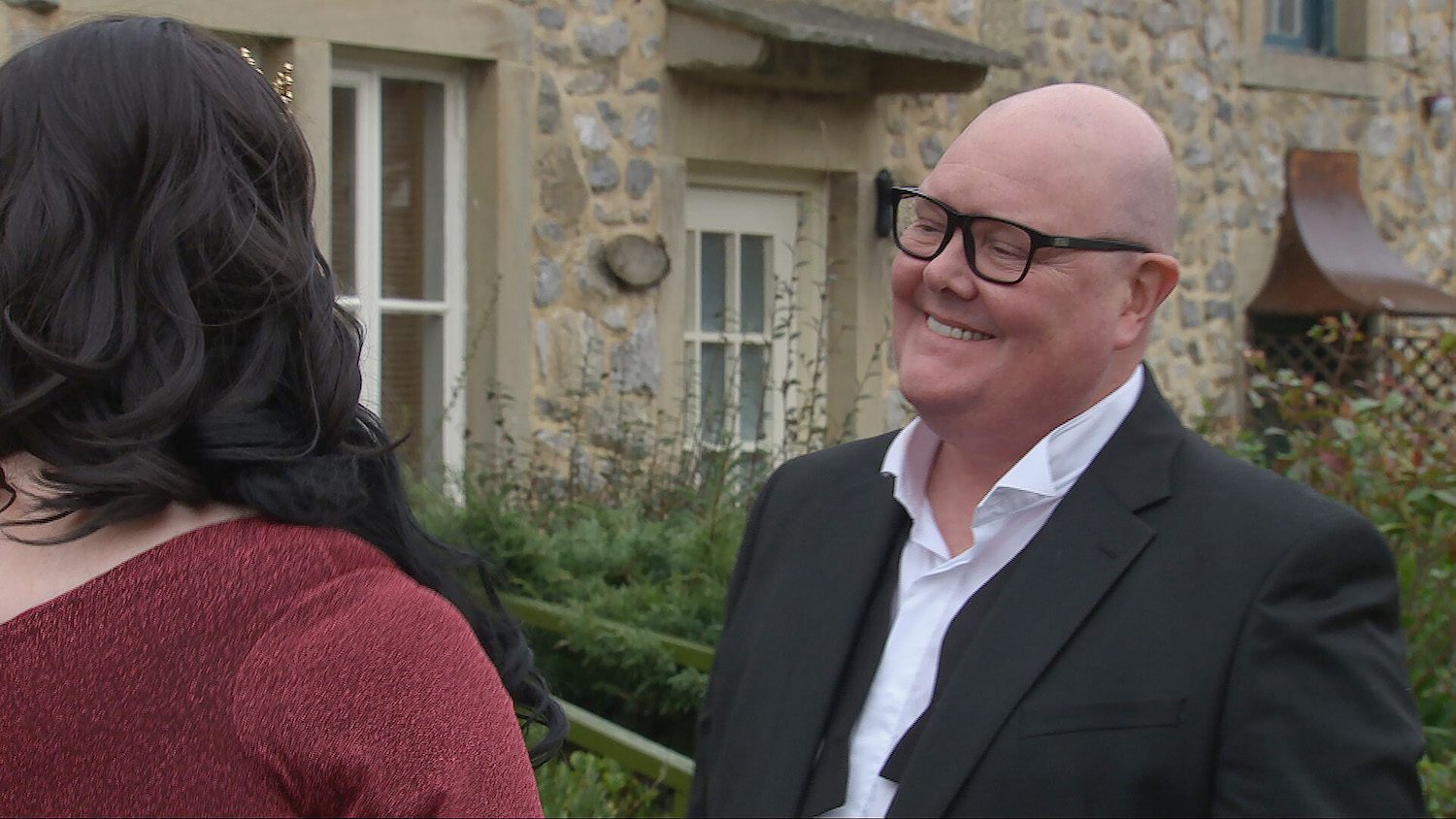 Paddy Kirk smiles at Mandy Dingle after proposing