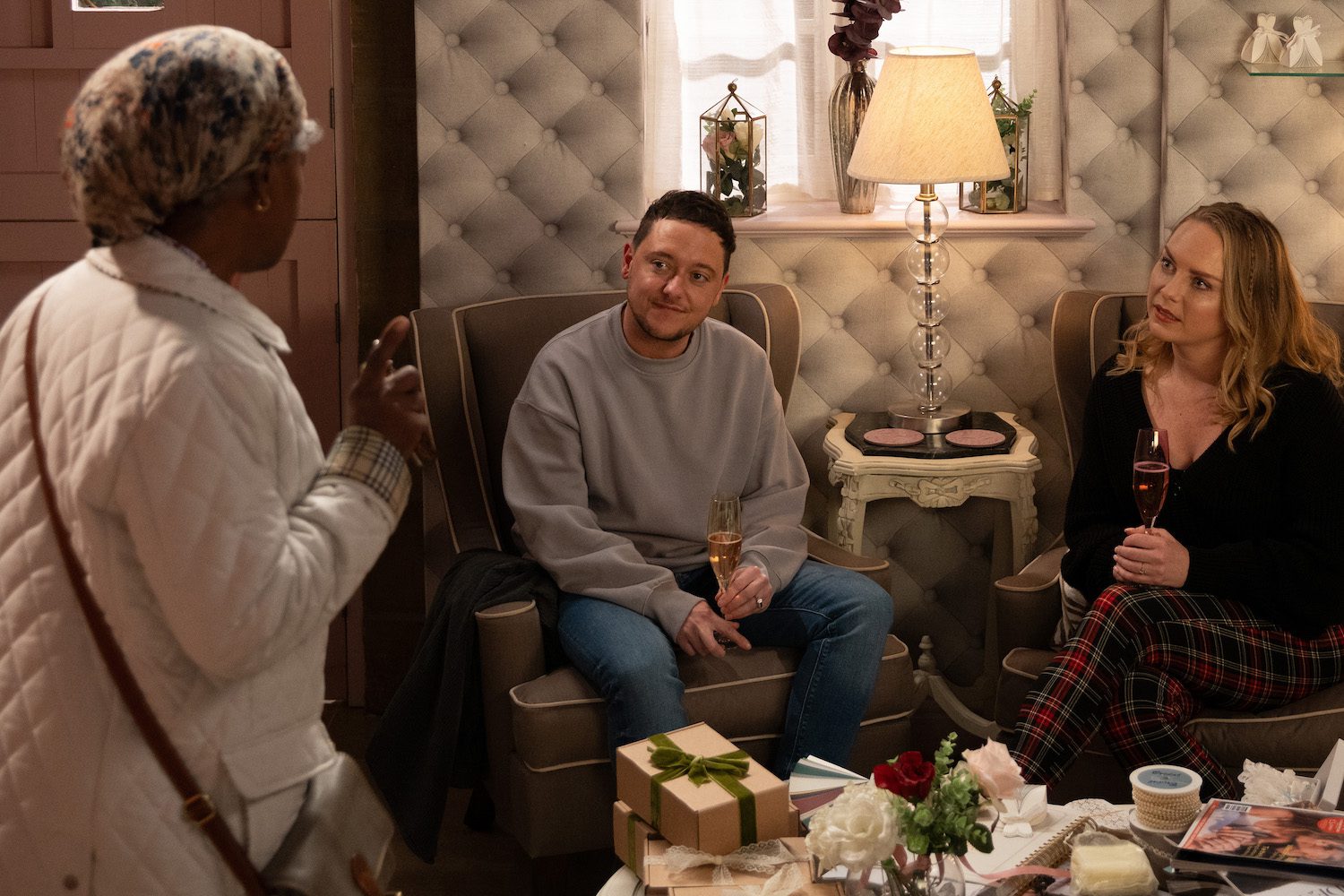 Emmerdale spoilers: Matty and Amy look bemused by Claudette