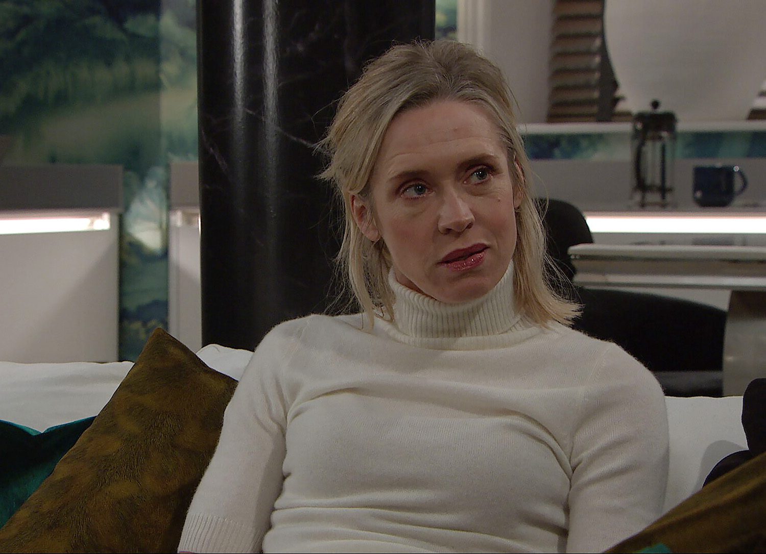 Ruby in Emmerdale looks sad