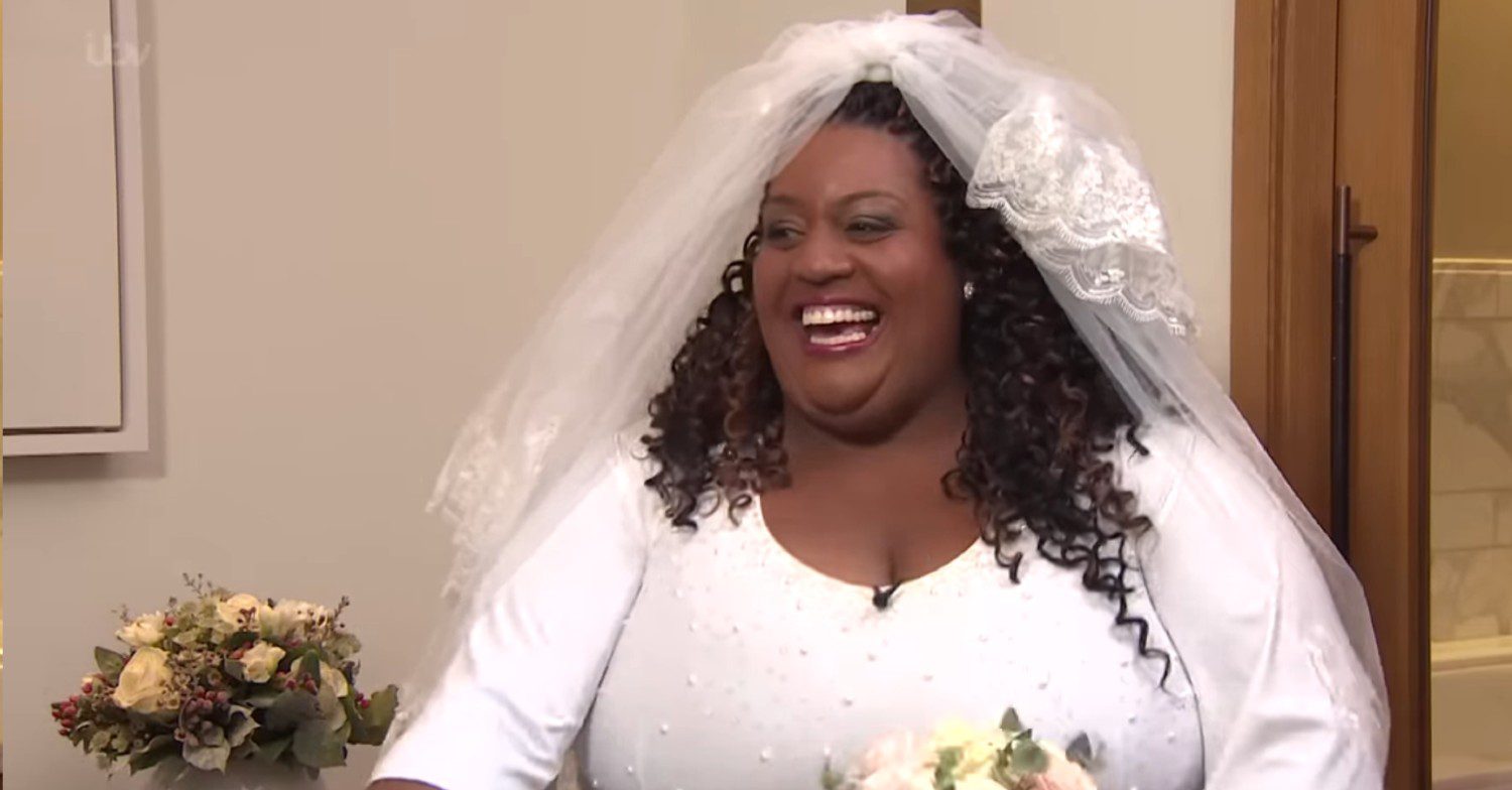 Alison Hammond in wedding dress