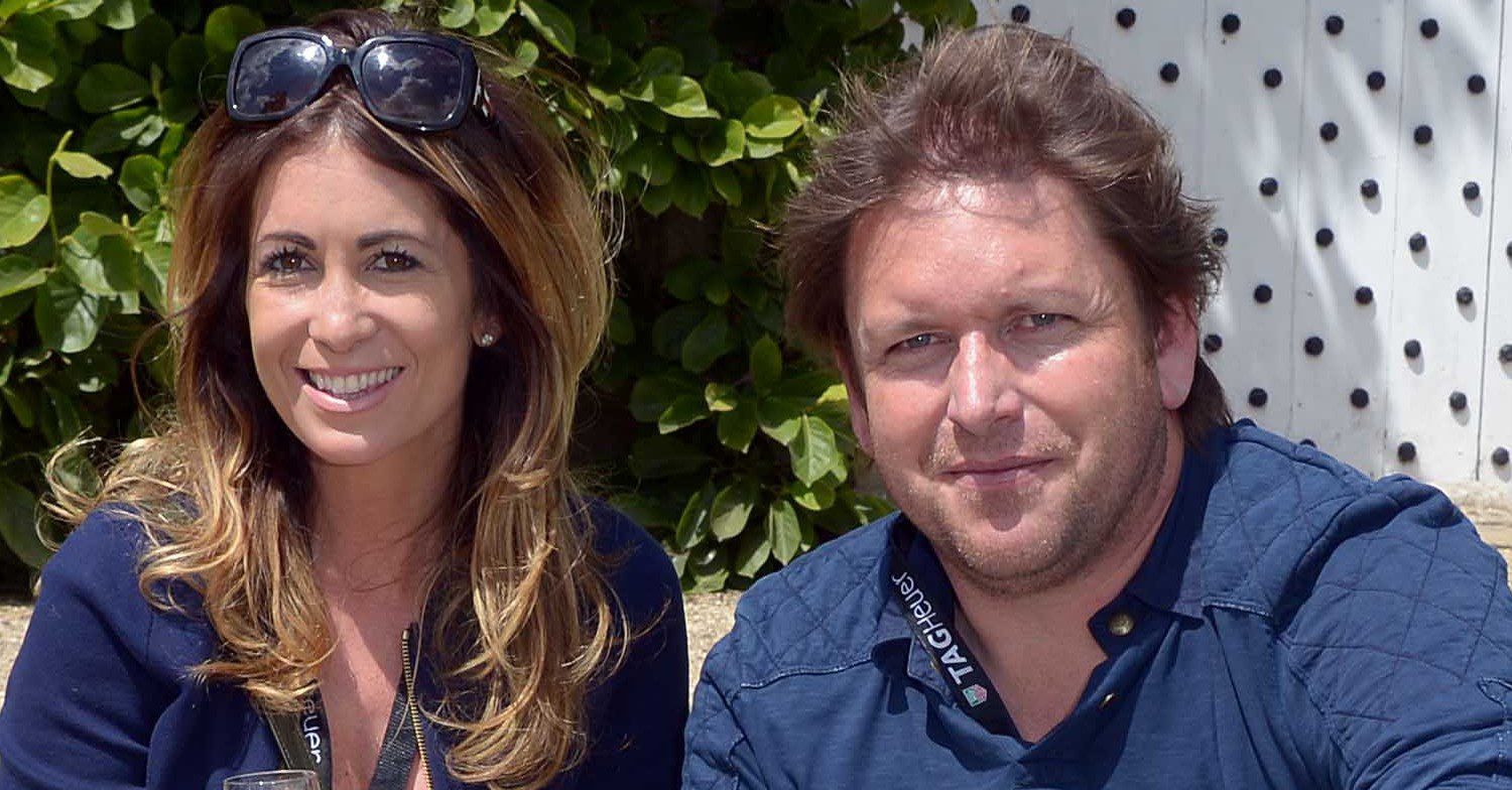 James Martin and his girlfriend smiling