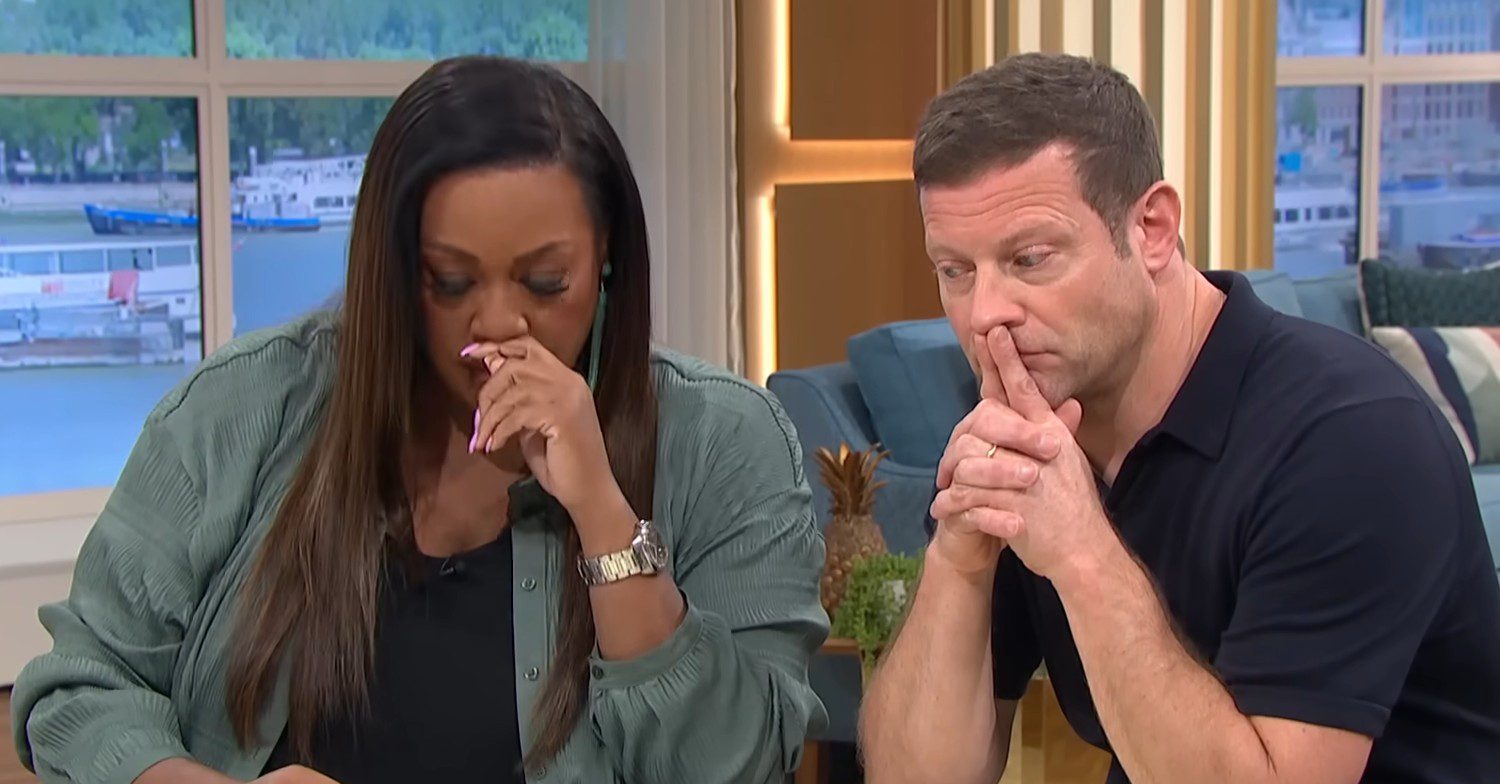 Alison Hammond and Dermot crying about Phillip Schofield