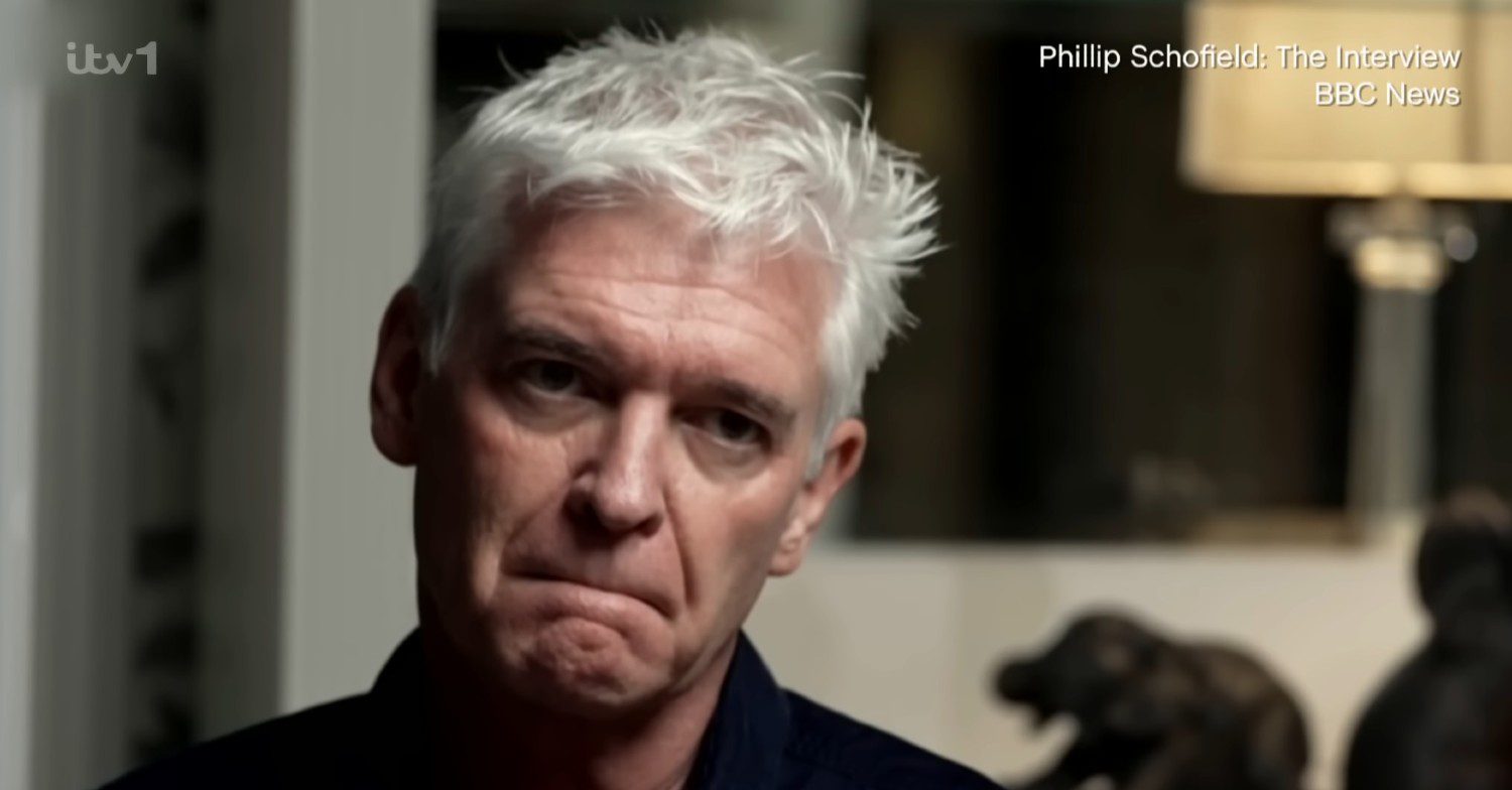 Phillip Schofield during BBC interview