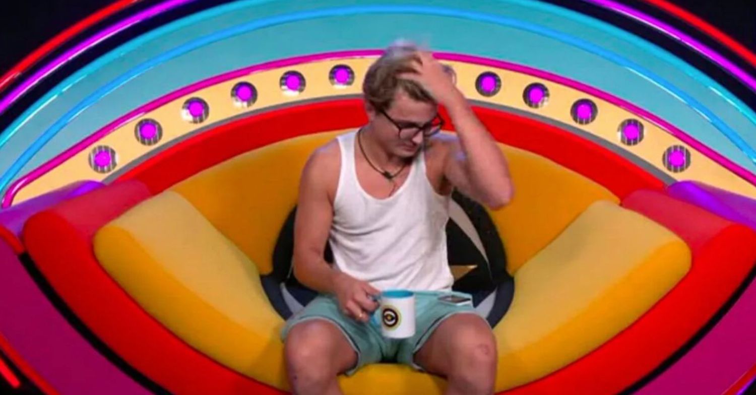 Nikita Kuzmin in the Celebrity Big Brother diary room