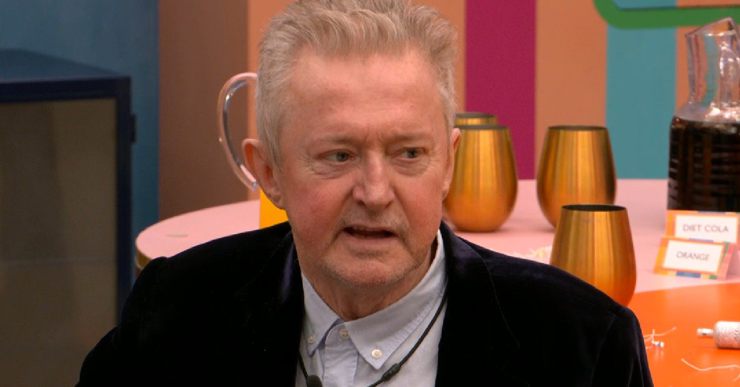 Louis Walsh speaking in the Celebrity Big Brother house
