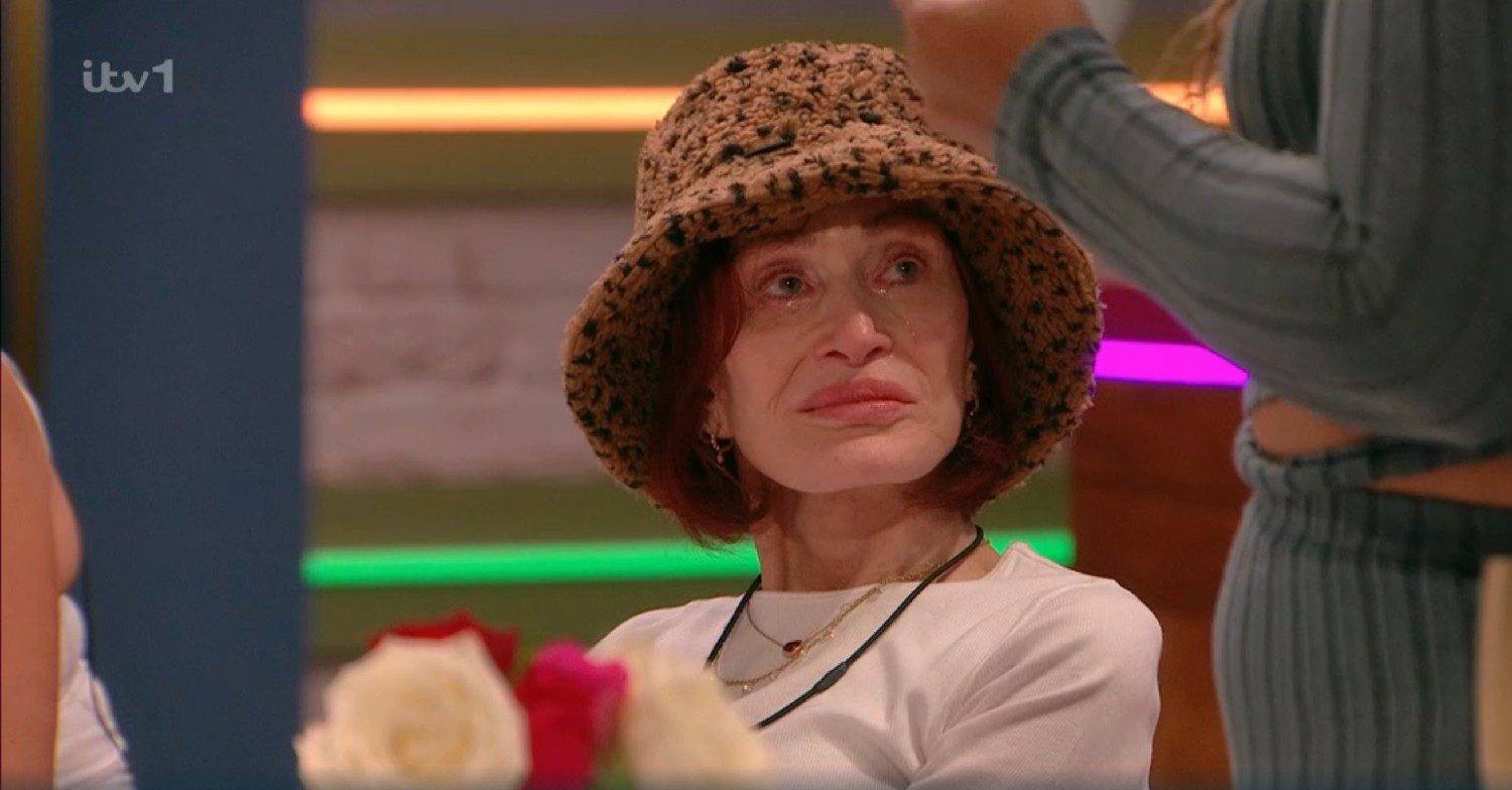Sharon Osbourne crying on Celebrity Big Brother