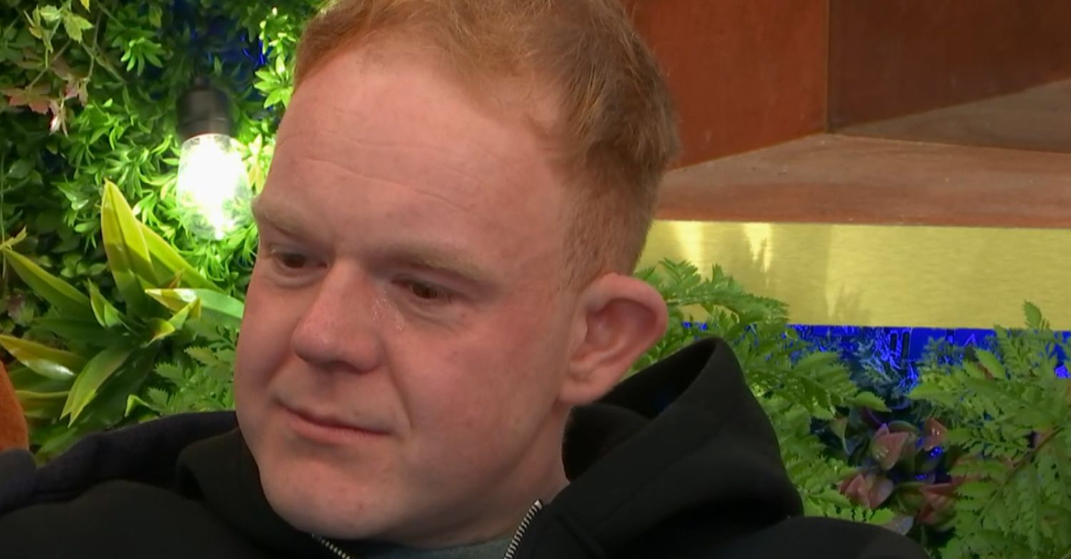 Colson Smith crying on Celebrity Big Brother