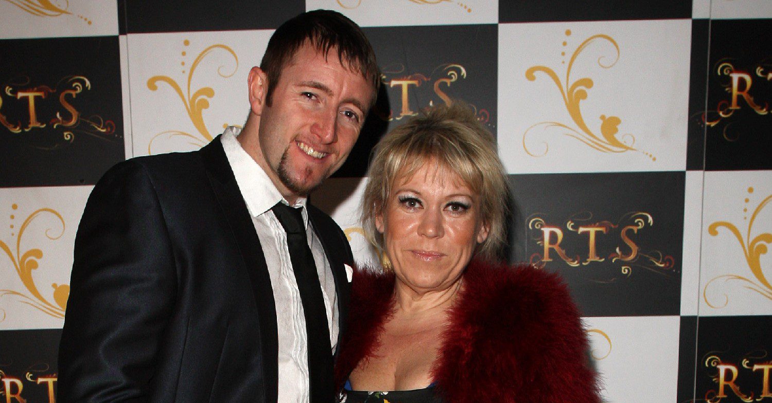 Tina Malone and husband Paul Chase smiling