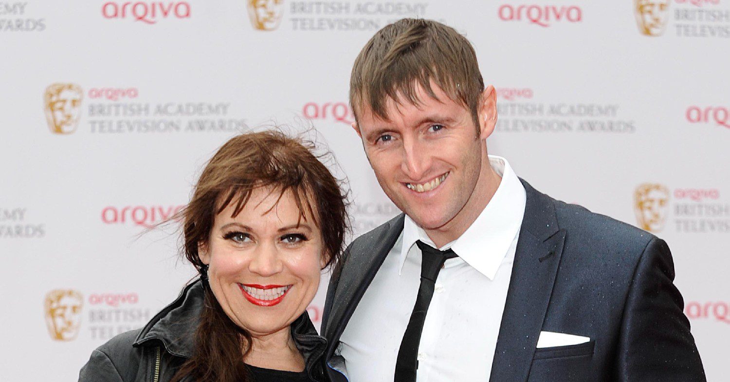 Tina Malone and husband Paul Chase smiling