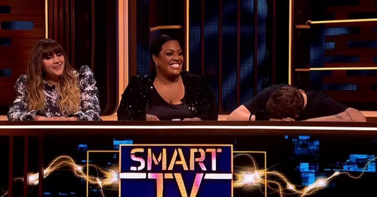 Alison Hammond smiling on the Smart TV panel