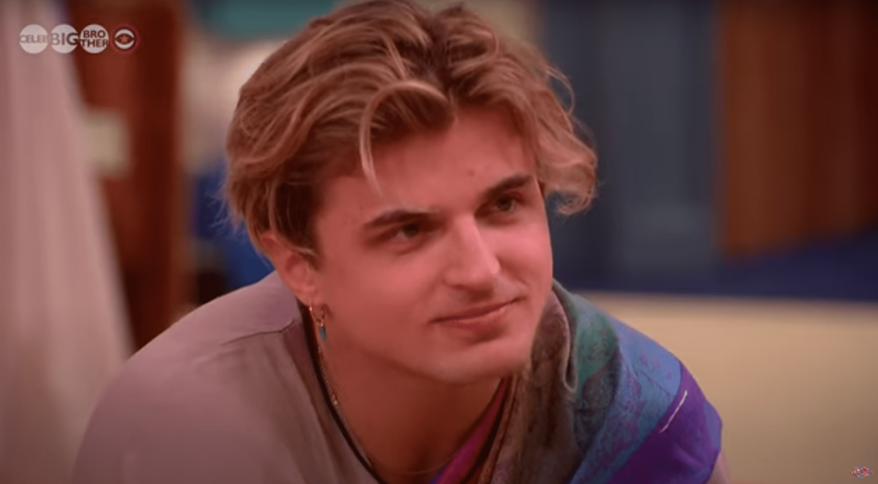 Nikita Kuzmin smiling on Celebrity Big Brother