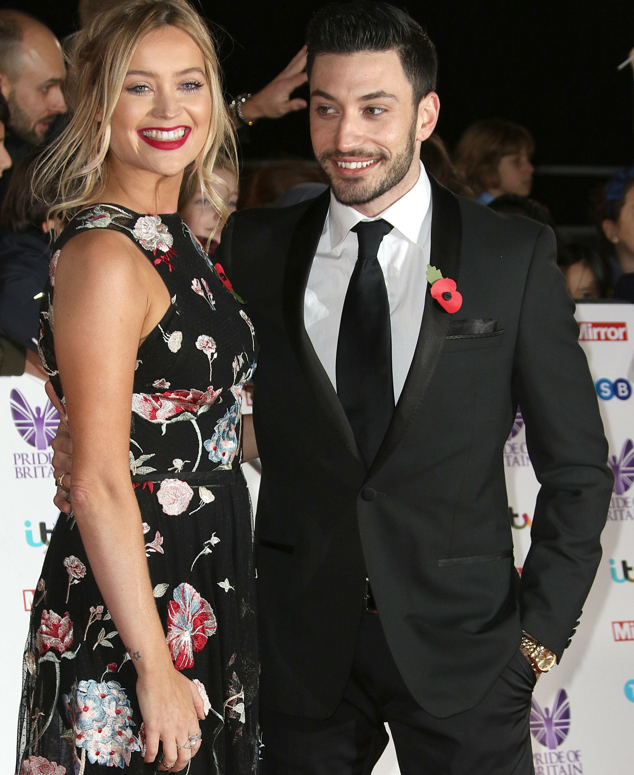 Laura Whitmore and Giovanni Pernice at the Pride of Britain Awards