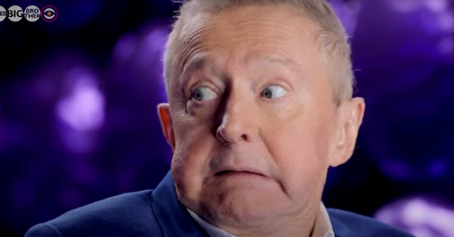 Louis Walsh pulling a face on Celebrity Big Brother promo