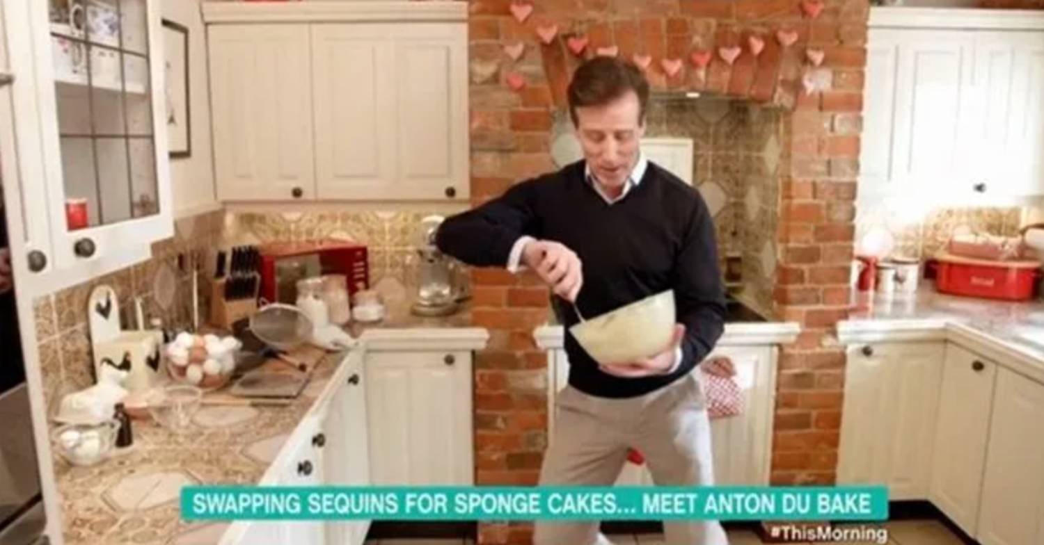 Anton Du Beke prepares in his kitchen at home