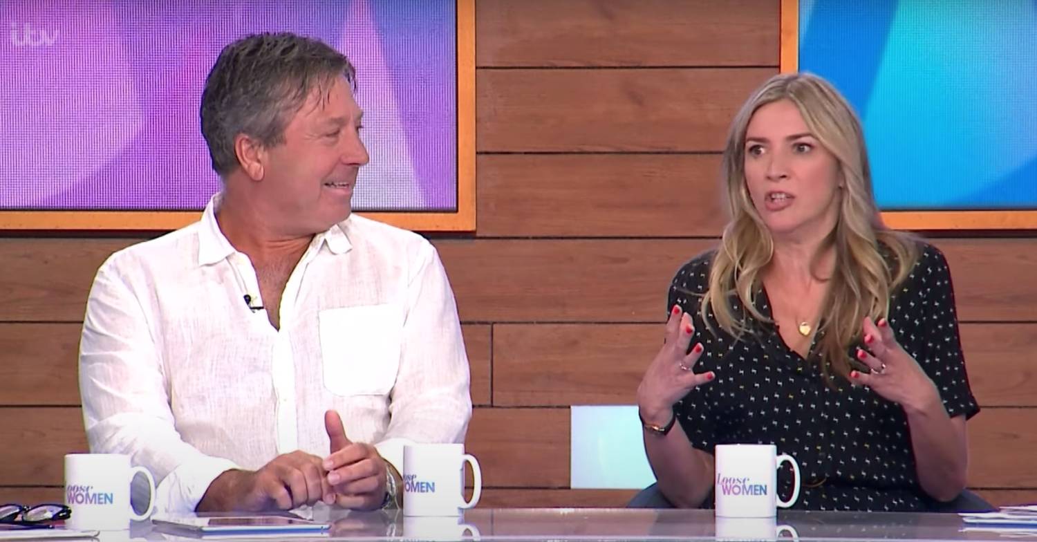 John Torode and Lisa Faulkner appear on Loose Women