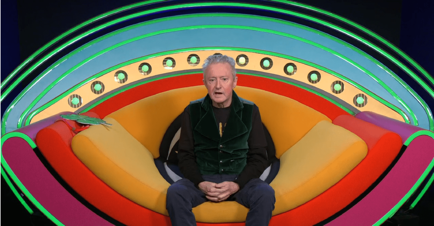 Louis Walsh in the diary room on Celebrity Big Brother 