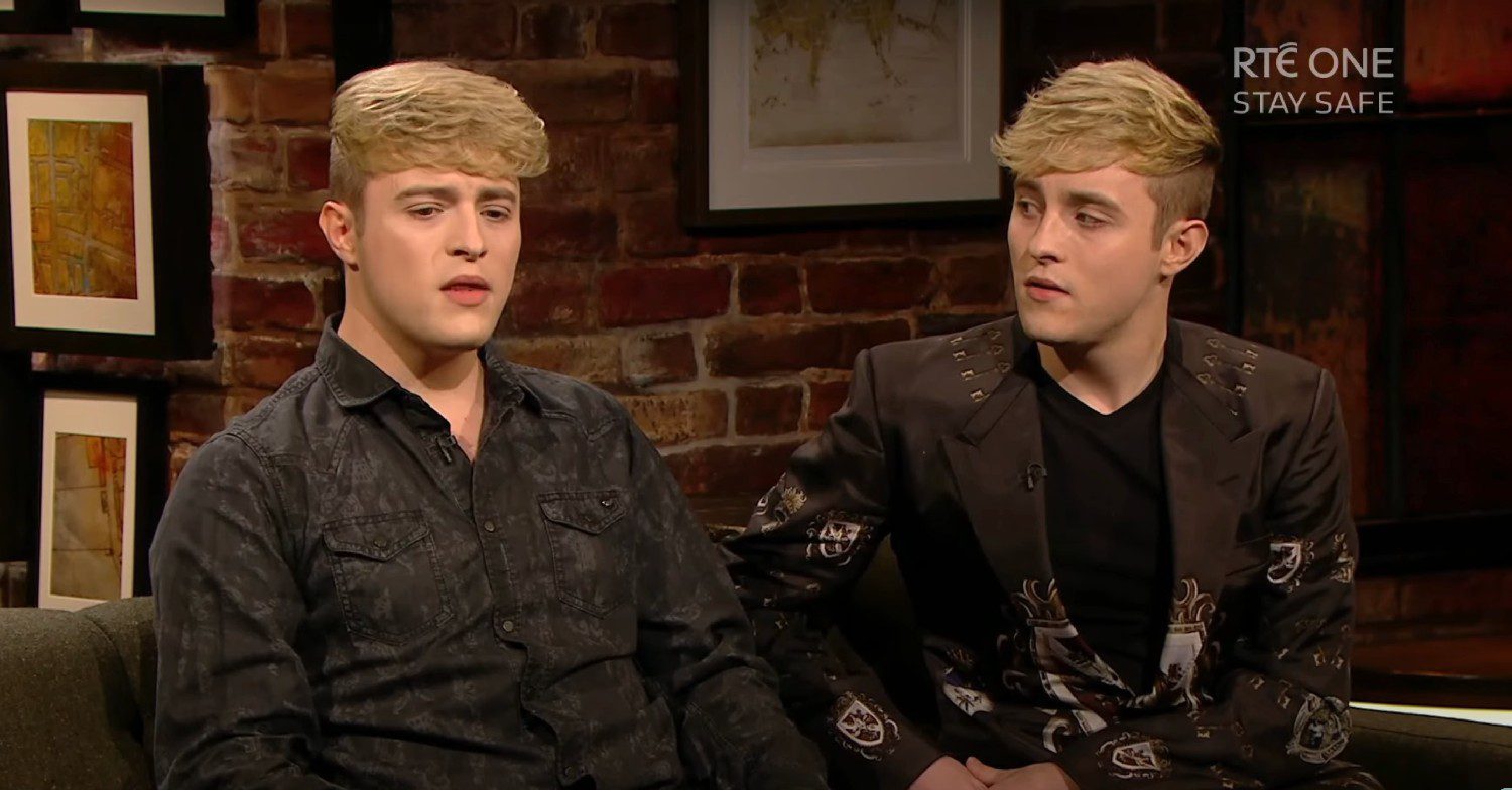 Jedward on a talk show