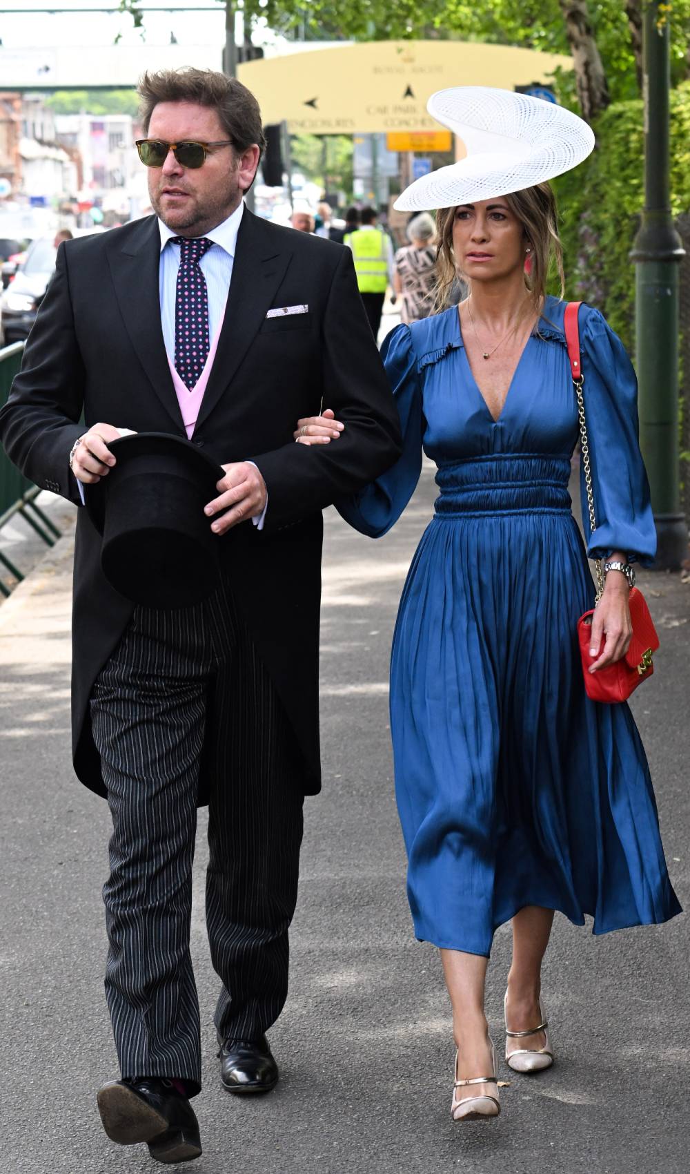 James Martin and Louise Davies walking together