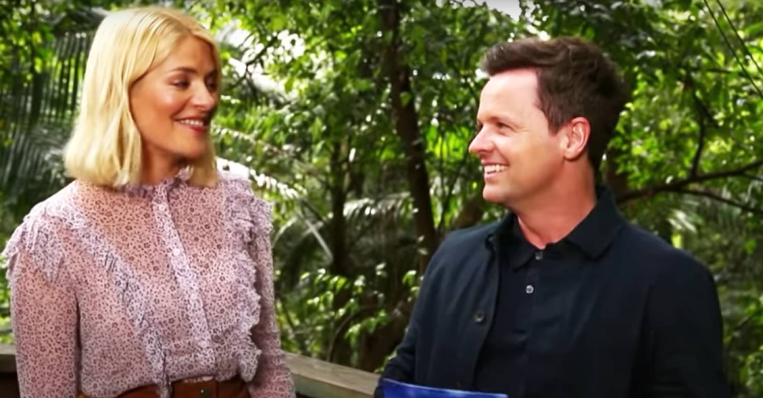 Holly Willoughby and Declan Donnelly smile at each other