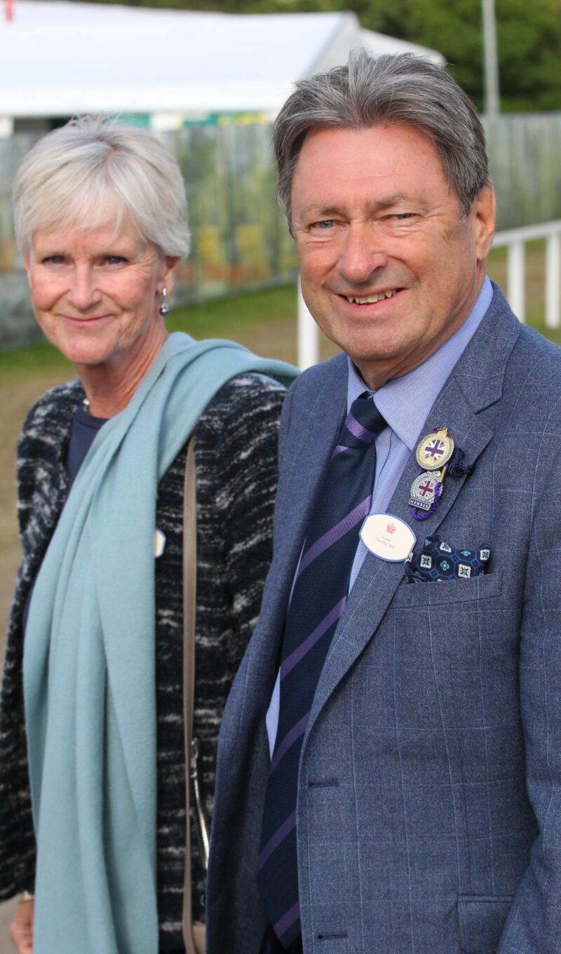 Alan Titchmarsh smiles alongside wife Alison