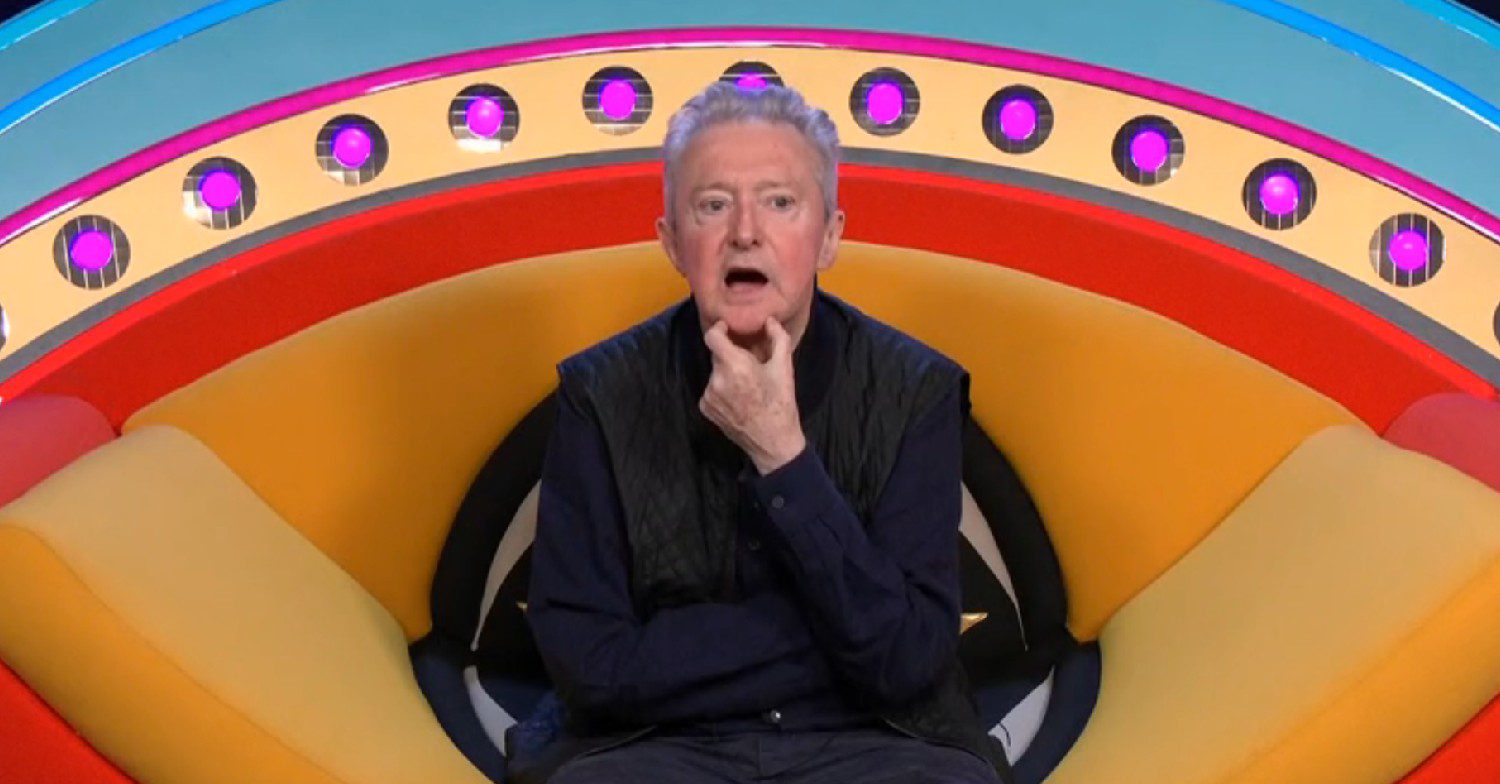 Louis Walsh in the Diary Room on Celebrity Big Brother