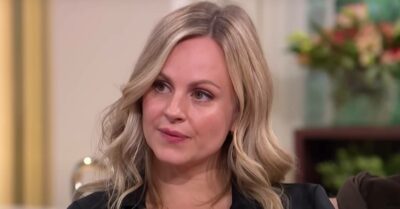 Tina O'Brien looks serious
