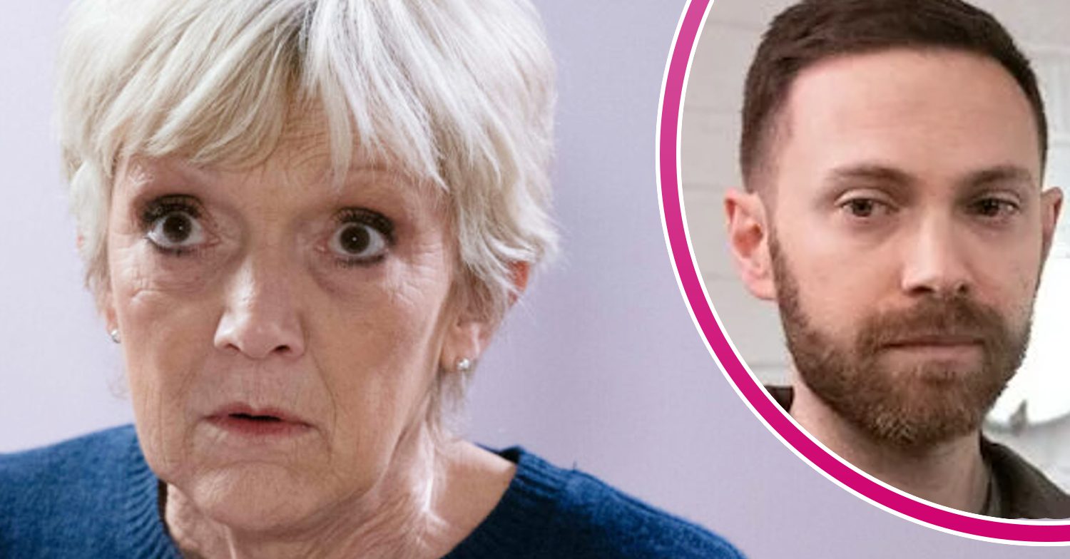 EastEnders' Jean, and in a bubble is Dean