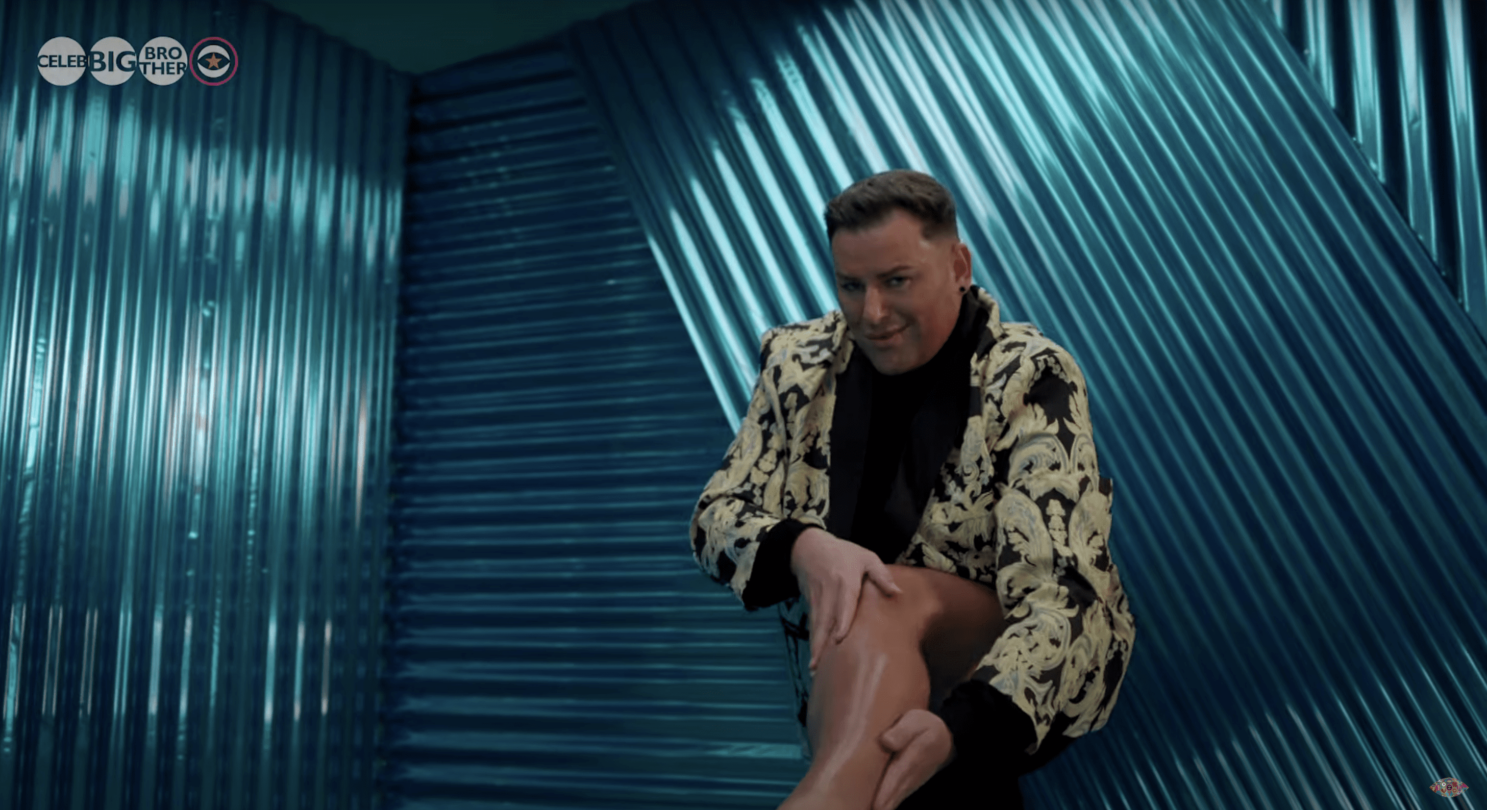 David Potts showing off his legs in short shorts