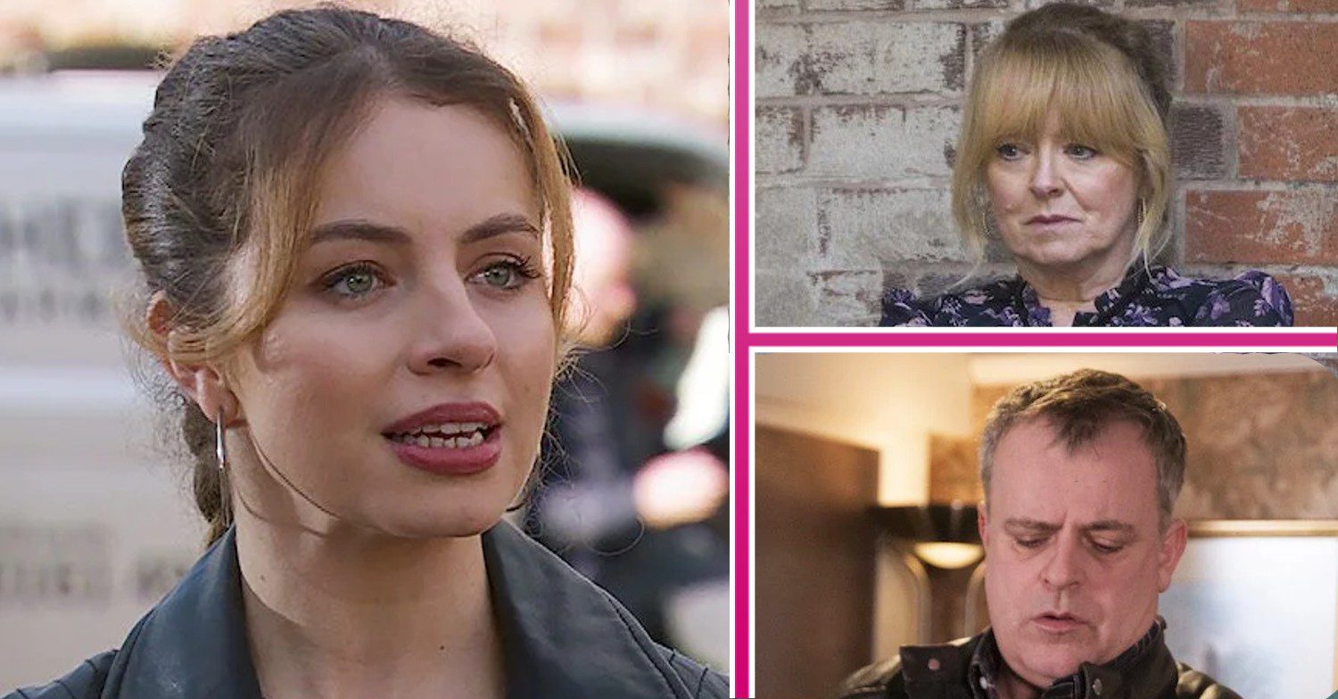 Coronation Street spoilers comp image: Daisy, Jenny, Steve (Credit: ITV/Comp ED!)