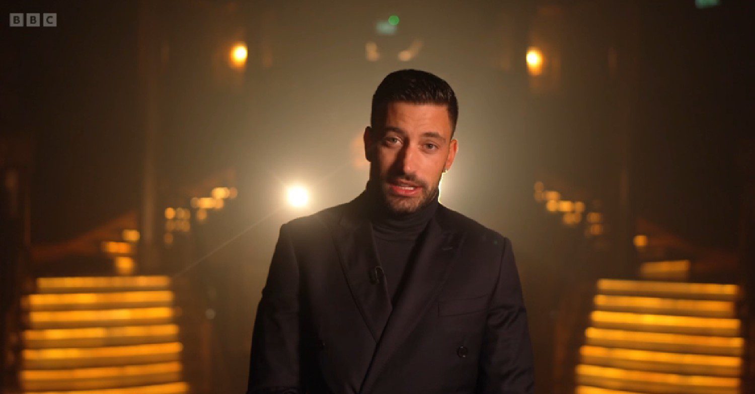 Giovanni Pernice speaking in Strictly VT
