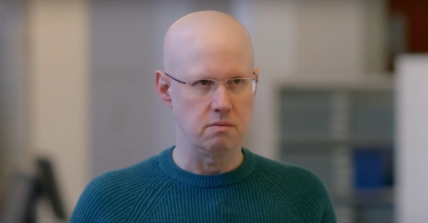 Matt Lucas looking angry