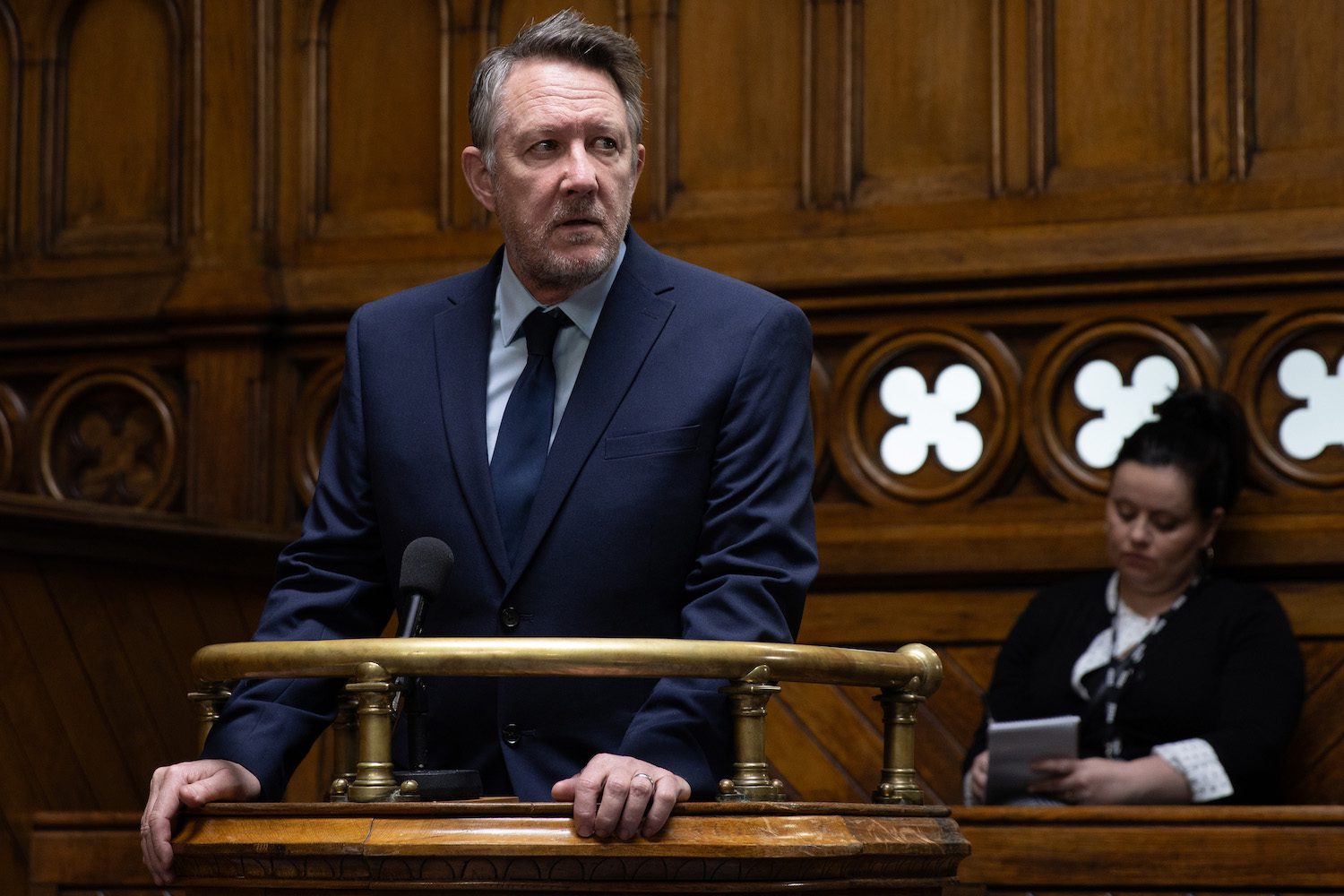 Gus in court on Emmerdale