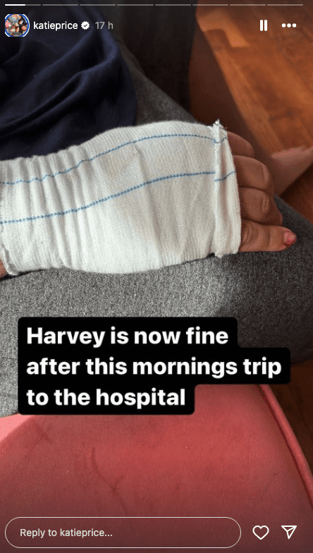 Close up of a bandaged hand