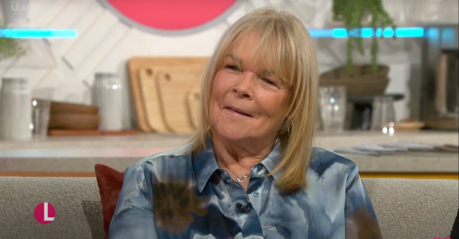Linda Robson smiling on Lorraine