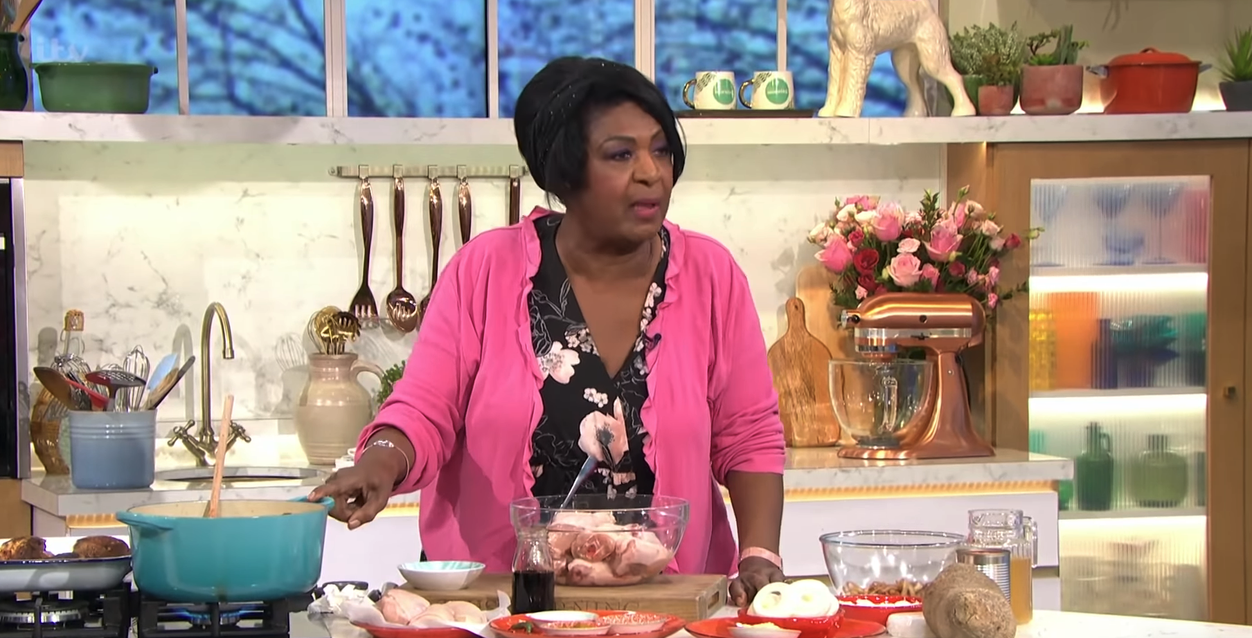 Rustie Lee cooking on This Morning