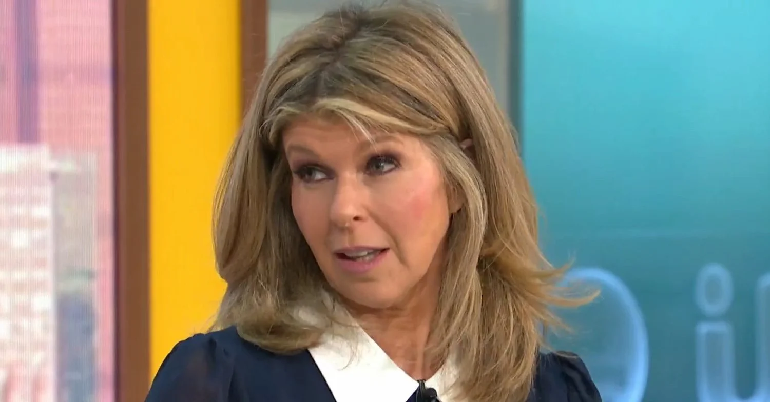 Kate Garraway frowning whilst on GMB
