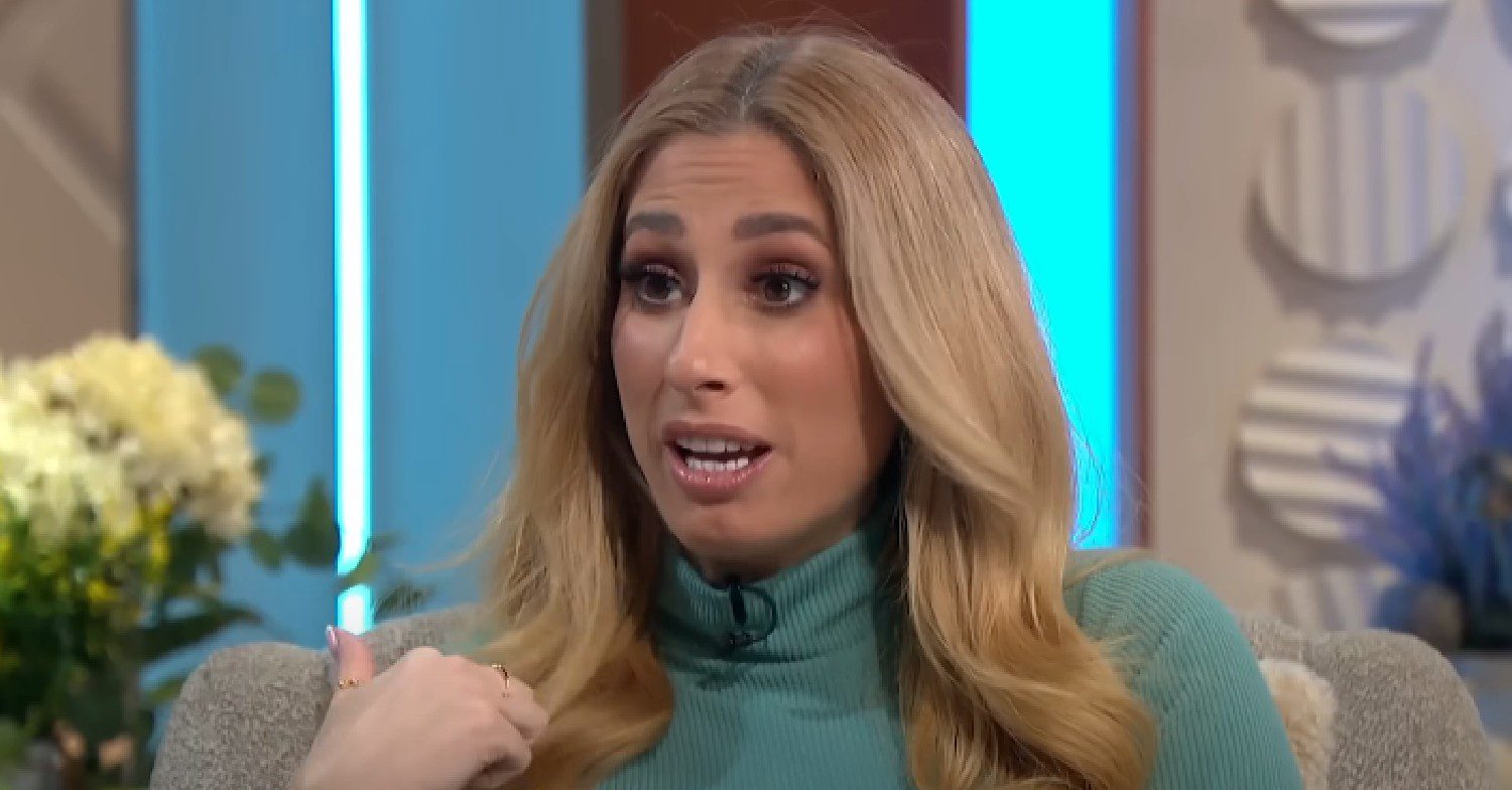 Stacey Solomon speaking on Lorraine