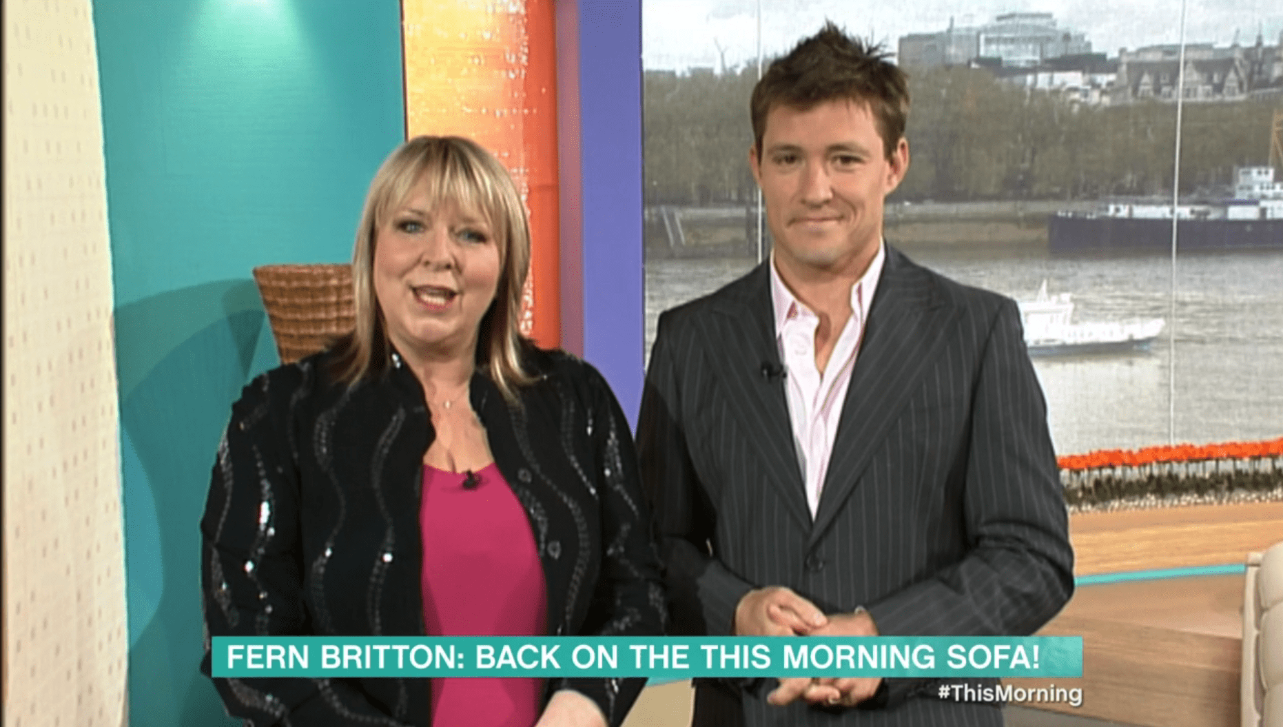 Fern Britton presenting This Morning with Ben Shephard