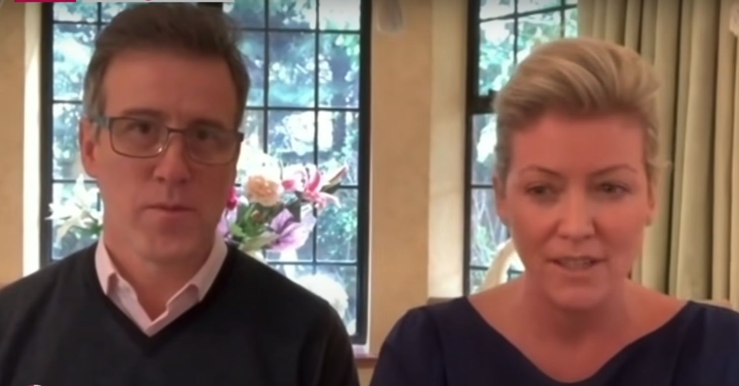 Anton Du Beke and wife Hannah talking on Lorraine