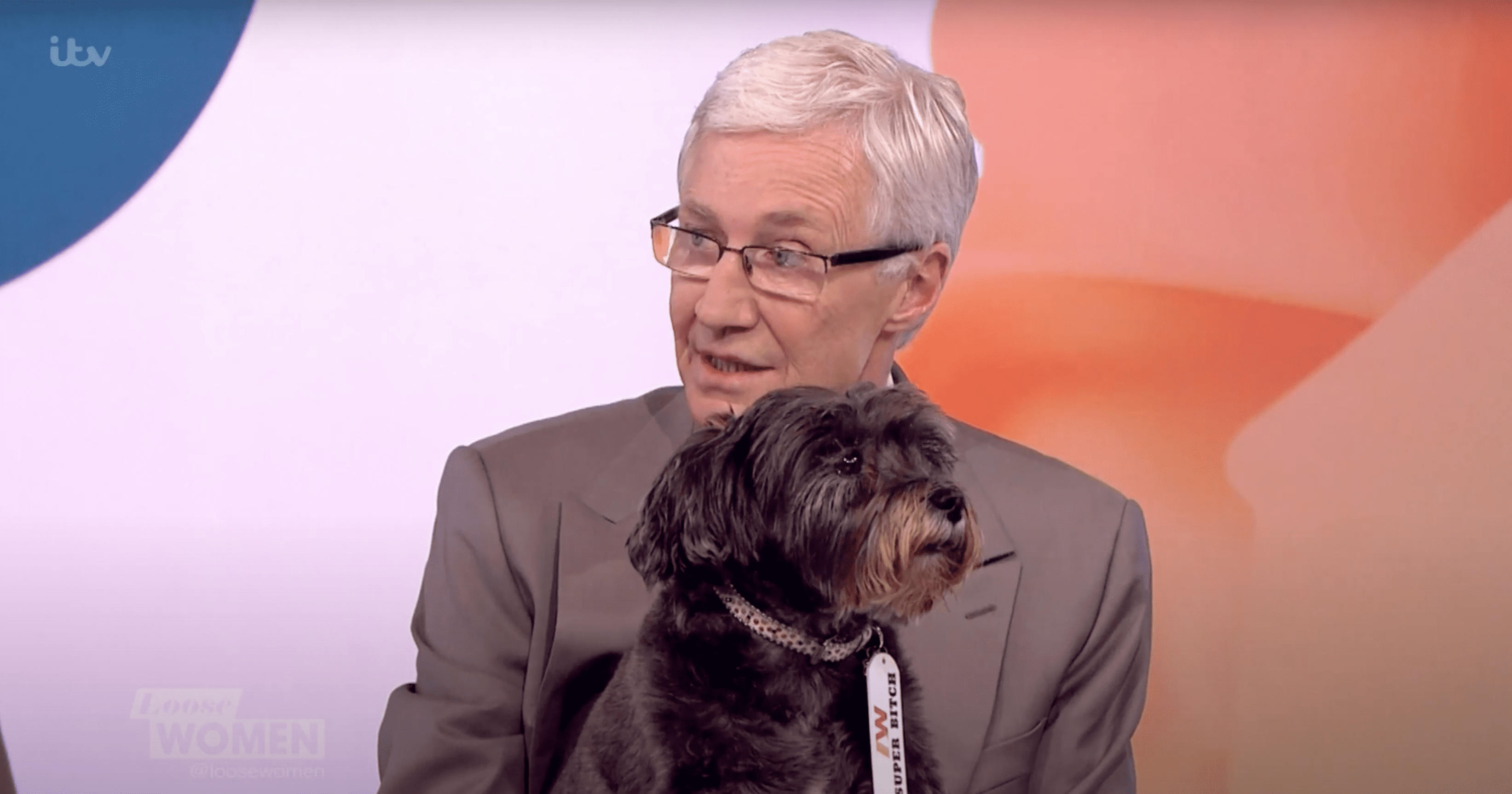 Paul O'Grady with his dog on Loose Women