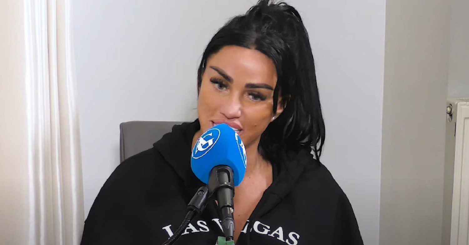Katie Price speaking on podcast