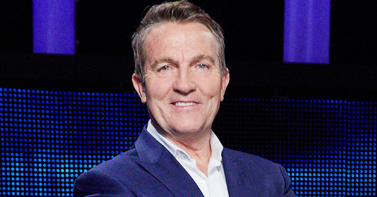 Bradley Walsh smiling in ITV promo picture for The Chase