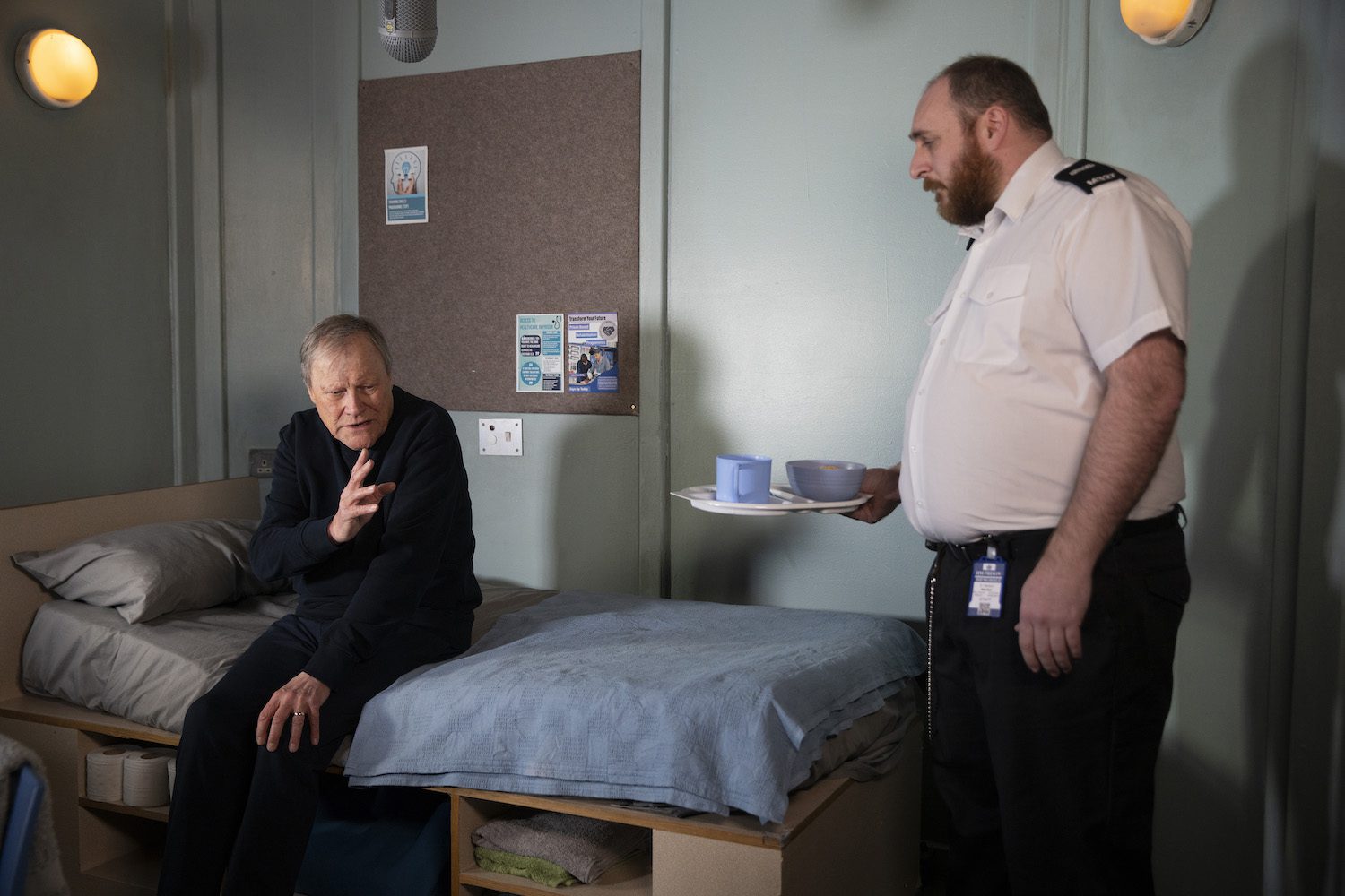 Roy refuses food in prison in Corrie