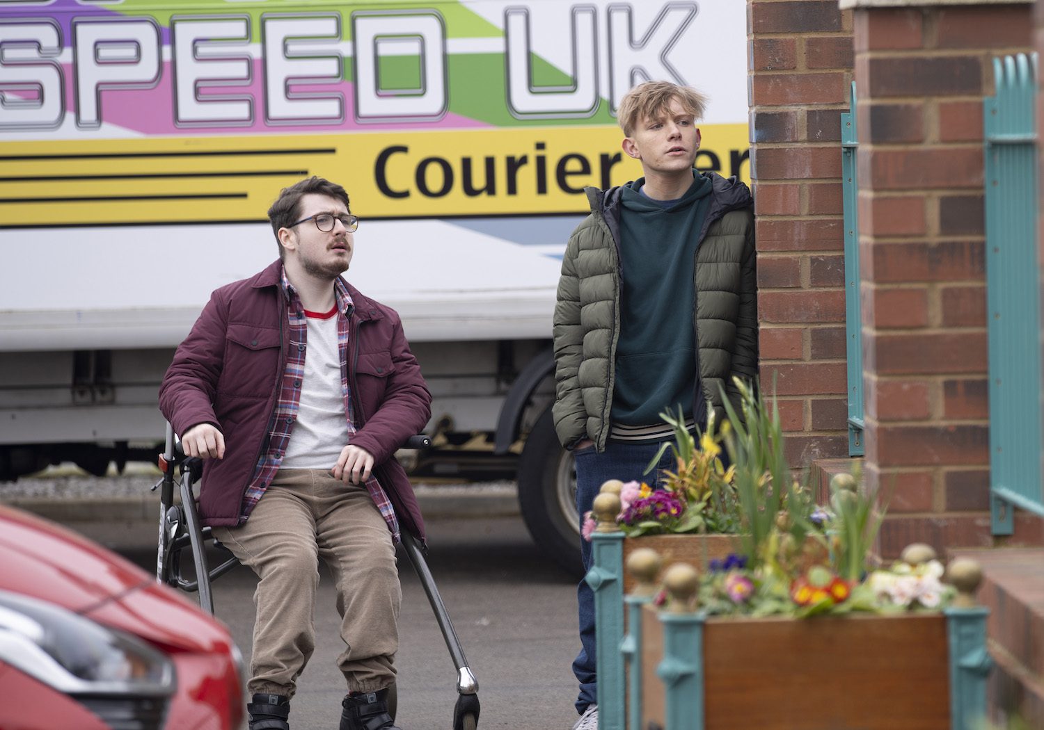 Bobby and Max in Coronation Street spoilers watch suspiciously