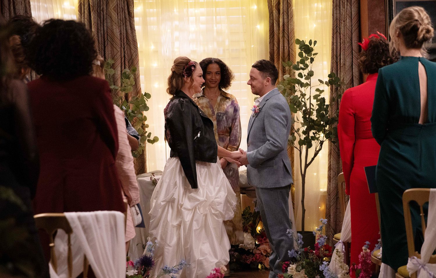 Amy and Matty prepare to be married on Emmerdale