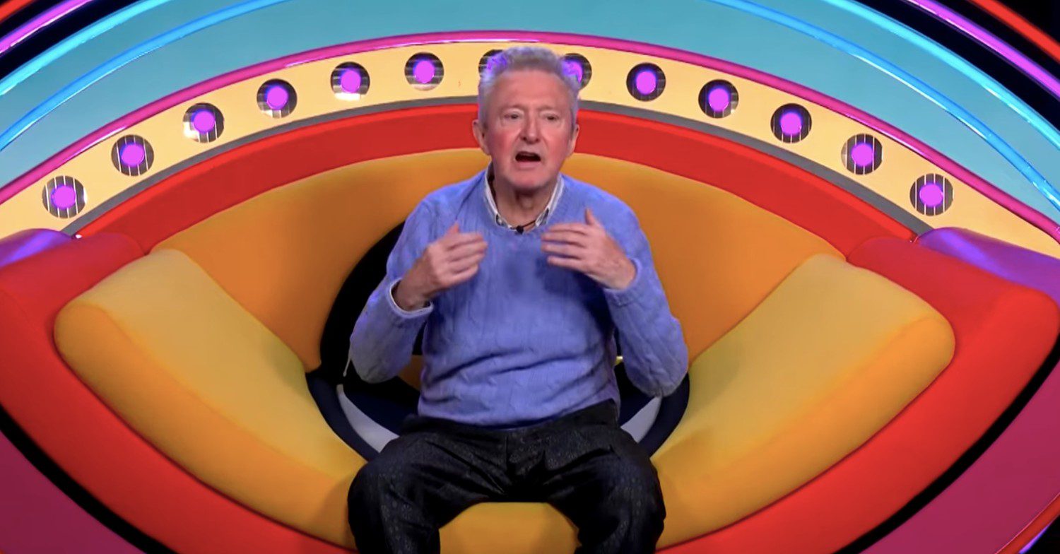 Louis Walsh on Diary Room Chair in Big Brother