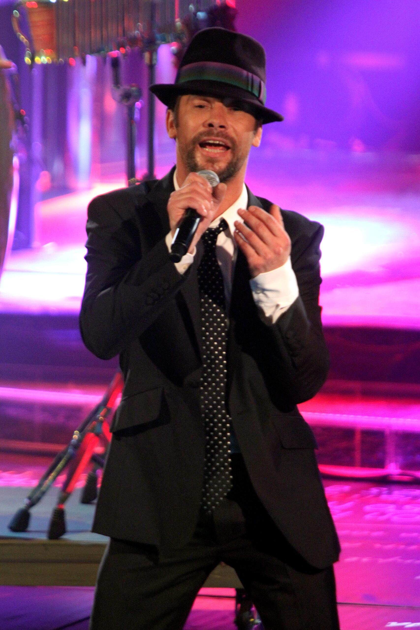 Jay Kay performing on stage