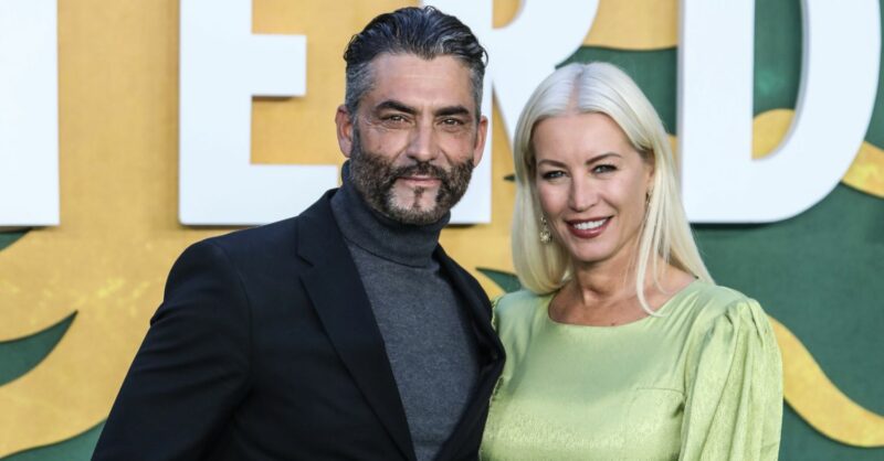 Denise Van Outen and Jimmy Barba on the red carpet